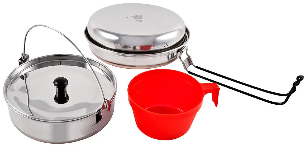 Chinook Ridgeline Stainless Steel Solo Cookset with Copper Bottom