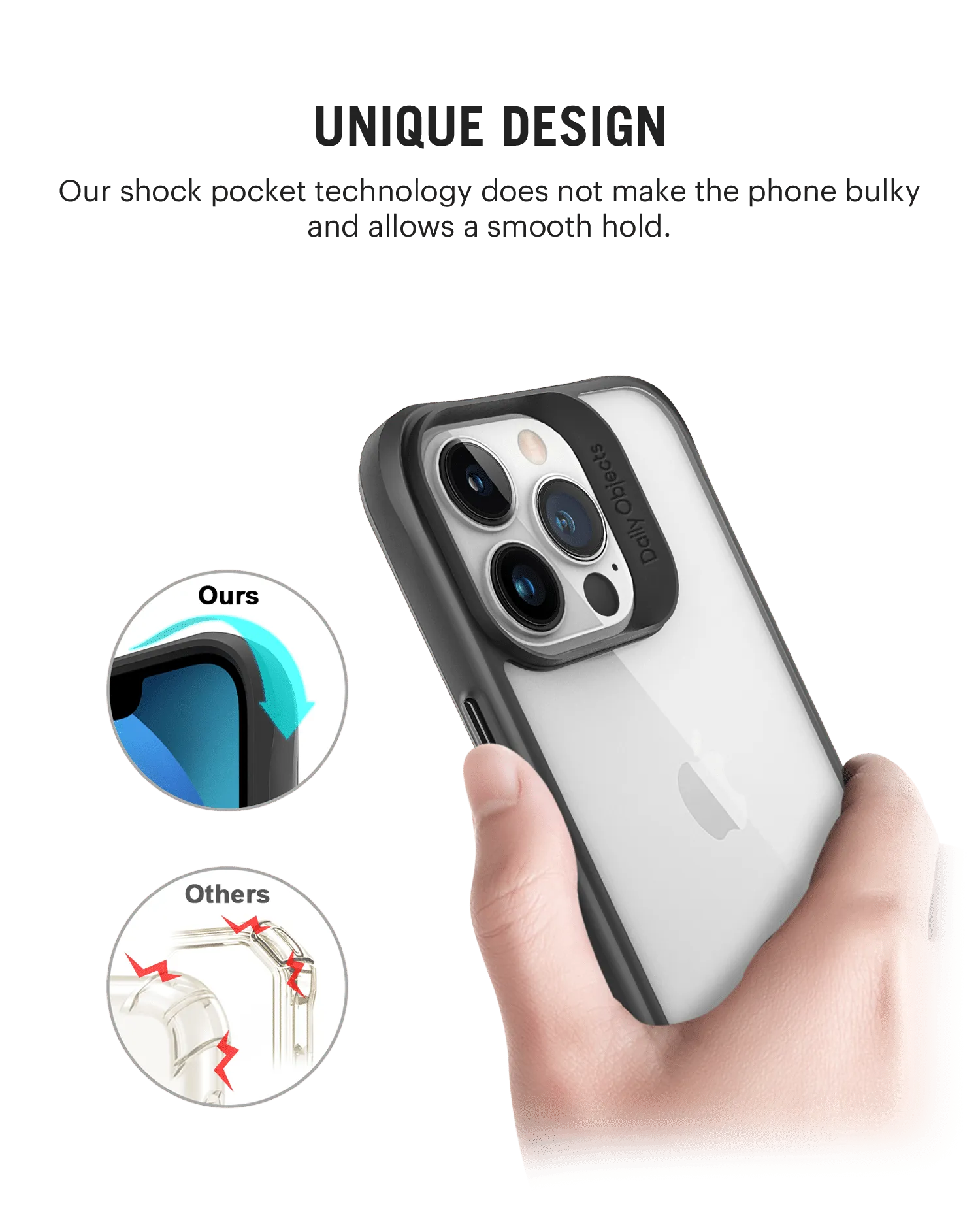 DailyObjects Ice Candy Icon Black Hybrid Clear Case Cover For iPhone 13 Pro