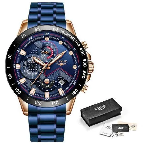 Men Top Brand Stainless Steel Wrist Watch