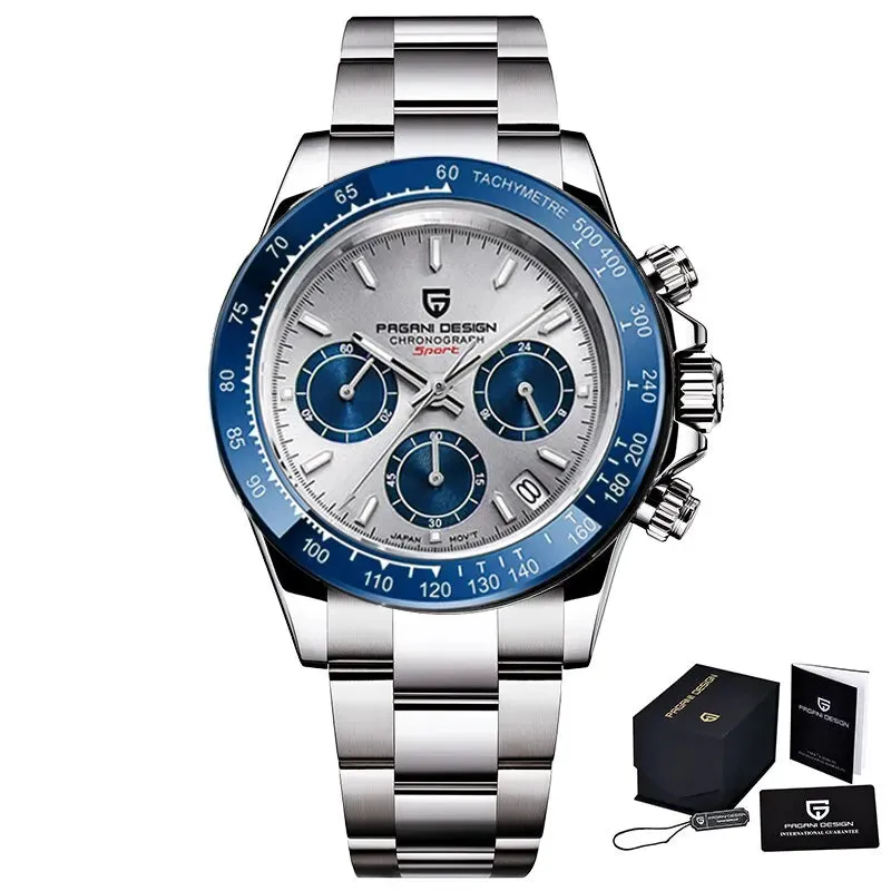 PAGANI DESIGN 2024 Men's Luxury Quartz Chronograph Watch